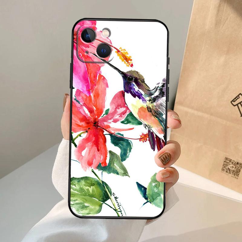 Hummingbird Phone Case For iPhone 17 Air 16 15 14 13 12 11 Pro Max 12 13 Mini 15 16 Plus 16e Cover Coque