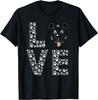 Funny Dog Love Design for Men and Women T-Shirt