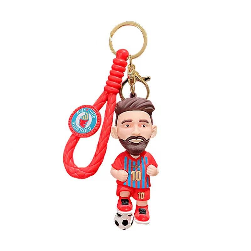 Football Star Keychain Pendant Three-dimensional Doll Car Key Bag Pendant Children's Toy