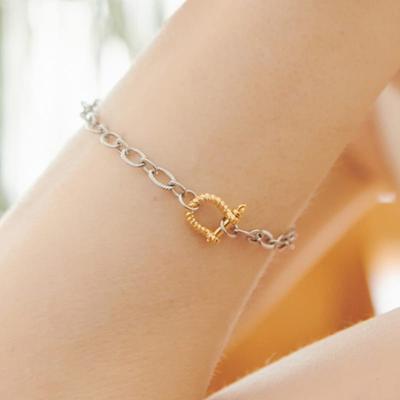 VINTAGEPINK Signature D Link Surgical Chain Bracelet 2 Colors