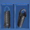 Long Time Spray Penis Erection Sex Toy Cock Sleeves Condom Reusable Silicone Penis Sleeve for Men