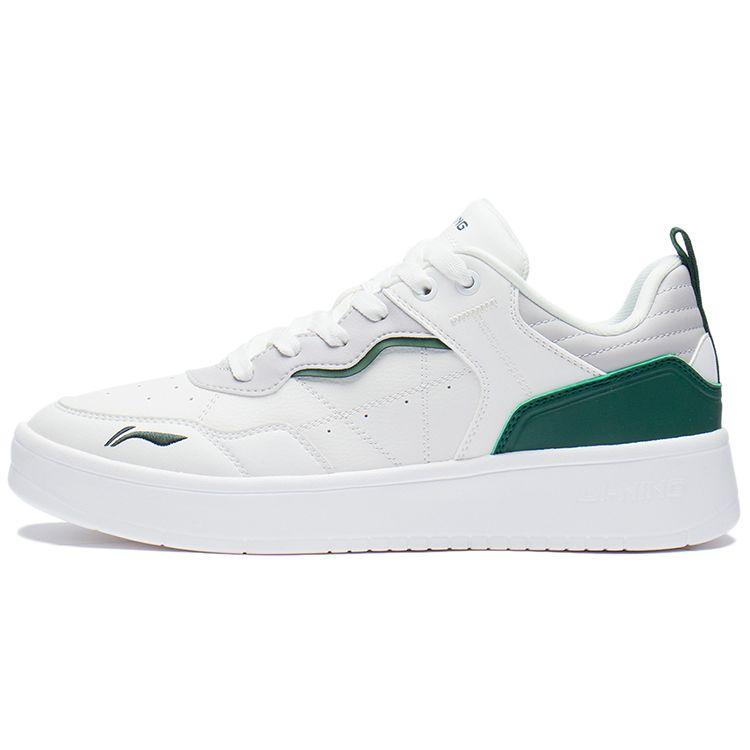 Li Ning Classic Casual Comfortable Breathable Low Top Skate Shoes Men Sneakers White Green AGCR315-5