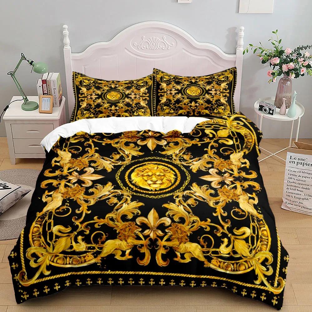 Baroque Pattern Bohemian Bedding Collection For Kids And Adults Duvet Cover Pillowcase Twin Queen Size Bed Home Textile