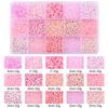 8/10/12/15 Grid Box: Seed Beads, Sequins, Imitation Pearls for DIY Necklaces & Phone Chains