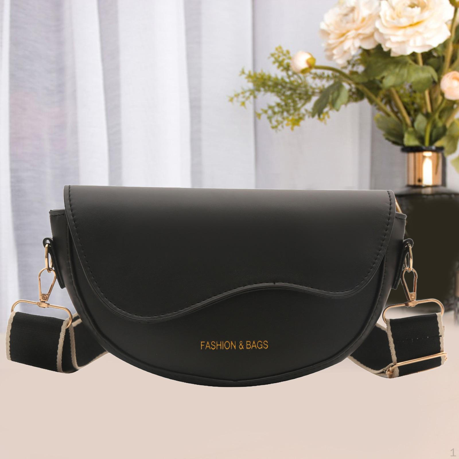 

Женская сумка через плечо из искусственной кожи, кошелек через плечо для покупок, путешествий и поездок на работу чёрный