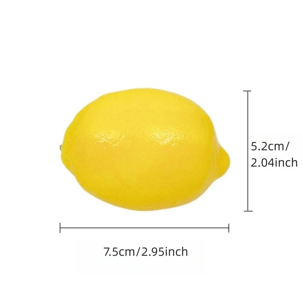 Artificial Lemon Simulation Lemon Artificial Yellow Lemon Fake Lemon, Simulation Fruit Home Decoration Artificial Decorations