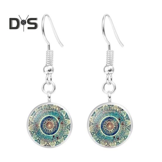 Set di Gioielli da Donna 3 Pezzi/Set Stile Etnico Vintage Clip a Moschettone Lunghezza Regolabile Orecchini a Gancio Bracciale Set Collana Gioielli Quotidiani da Festa per Signora