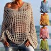 Maglia sexy traforata, maglia da sole, maglia da vacanza, top da spiaggia esterno primaverile ed estivo da donna