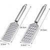 Manual Cheese Grater Set, Stainless Steel Hand Grater with Sharp Teeth for Cardamom, Vegetables, and Fruits