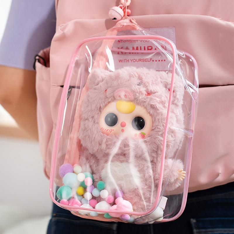 10/20Cm Plush Doll Out Bag Pvc Transparent Cotton Doll Transparent Display Pouch Clear Protector Case For Anime Cartoon Dolls