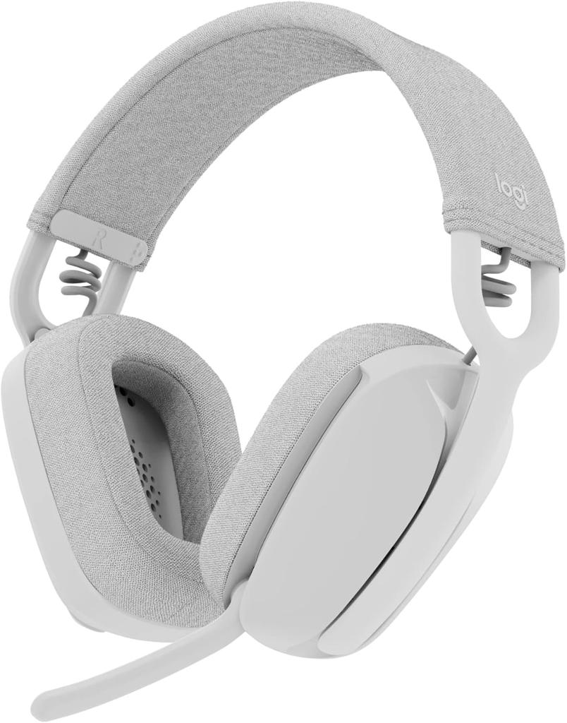 Logitech Zone Vibe 100 Wireless Bluetooth Earphones, Head mounted Office Earphones, Noise cancelling Earphones, 20 Hour Battery Life