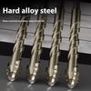 Yellow Coated Four Flute Eccentric Serrated Dry Drill Bit for Full Ceramic Glass Marble Concrete Sharp Sawtooth Cutting Head