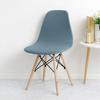 Waterproof Shell Chair Cover Elastic Short Back Chair Cover Stretch Solid Color Chair Seat Cover For Hotel Home Living Room 1pc