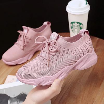 Customized Casual Sports Shoes Women's Fashion Trend Running Shoes Soft-soled Mesh Breathable Shoes