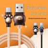 Silicone Type-C 6A Fast Charging Cartoon Cable for Android Huawei Phones