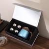 Retro Titanium-Coated Large Capacity Stewing Teapot with Water Separation & Portable Handle for Home Use