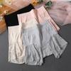 Plus Size Women's High Waist Lace Trim Seamless Safety Shorts
