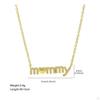 Mama Necklace Family Day Gift Mom Heart Pendant Golden Finish Boy for Moms,