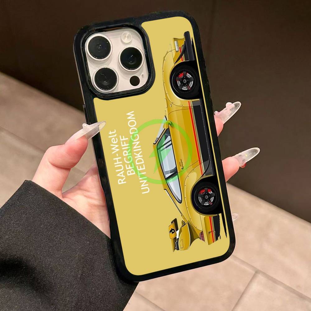 Sports Car Jdm Drift RWB 911 964 933 For Magsafe Wireless Charge Phone Case For iPhone 17 16 14 13 12 11 15 Pro Max Plus