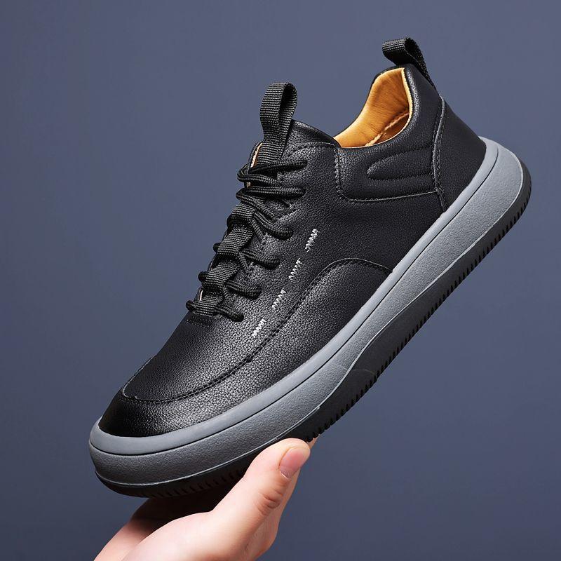 Fashion Fashion Genuine Leather Shoes for Men 2025 Original New Comfortable Thick Bottom Casual Shoes Loafers Male Luxury Sneaker Hombre