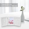 Baby Footprint Kit, Clay Hand Print Picture Frame Keepsake Frame Picture Frame Baby Hand And Footprint Kit Newborn Footprint Kit with 13.8 * 6.1 * 0.8