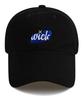 Wig W Round Star Washed Ball Cap - Black