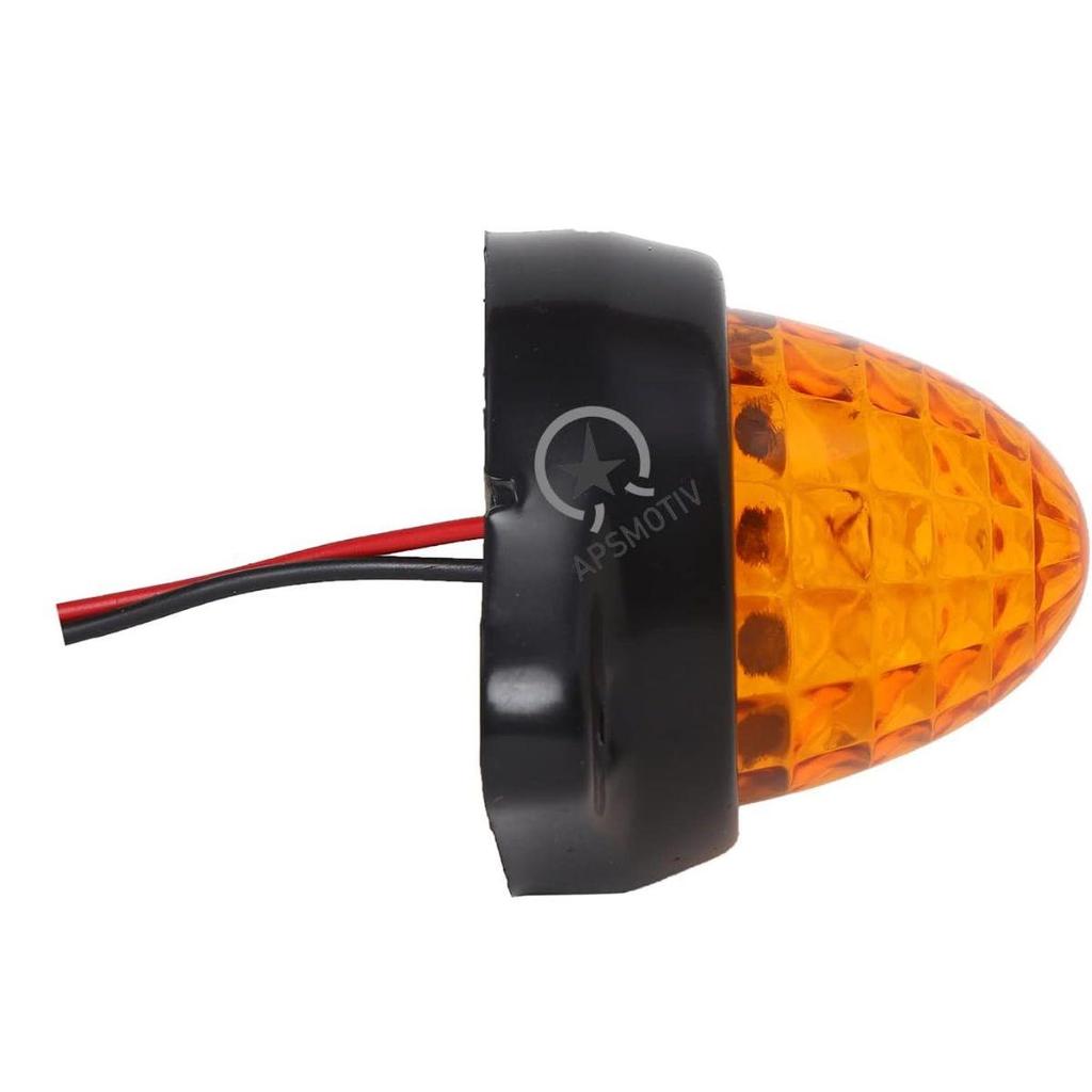APSMOTIV 10Pack Semi Trucks LED MARKER LIGHTS TRAILER012V Trailer Amber Chicken Lights for Semi Trucks Freightliner Cargo Marker Lights Universal Fit