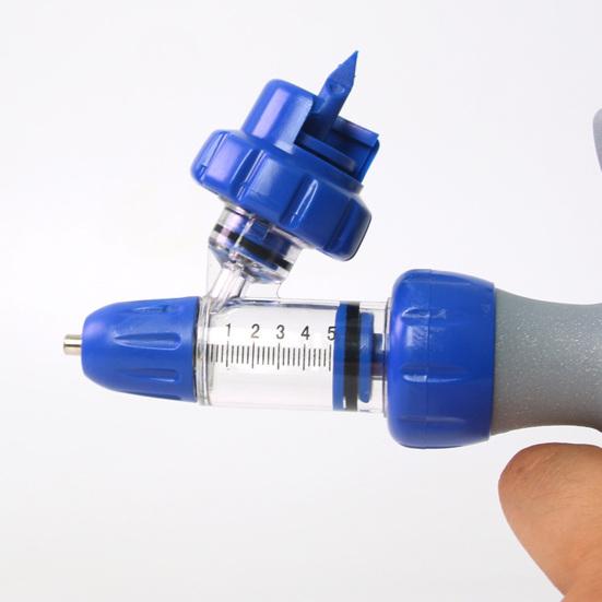 Yousheng 1 Set 1ml/2ml/5ml Pet Syringe Clear Scale Continuous Injection Adjustable Veterinary Automatic Injector Syringe for Poultry