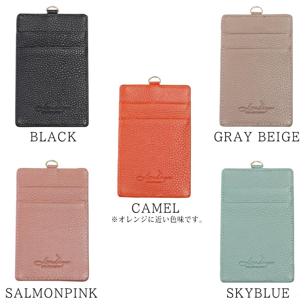 Card Holder with 2 Salmon F [Rizdays] Straps, Pink,
