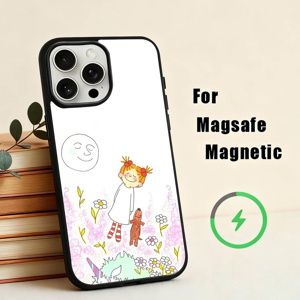 C-COCO-chanS Cute Cartoon Art Phone Case For iPhone17,16,15,14,13,12,11 Plus,Pro Max Magnetic For Magsafe Wireless Charging