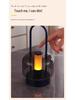 Creative Touch Portable Rechargeable Candlestick Lamp - Three-Color Stepless Dimming Night Light for Camping