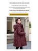 Women's Korean Style Mid-Length Cotton Coat with Detachable Hood - Loose Fit, Slimming, and Cold-Proof Winter Outerwear.
