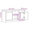 TV Units Black 100 X 34 X 50 Cm Particleboard