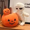 Cross-Border Plush Halloween Mummy, Pumpkin, Skeleton, Vampire Doll