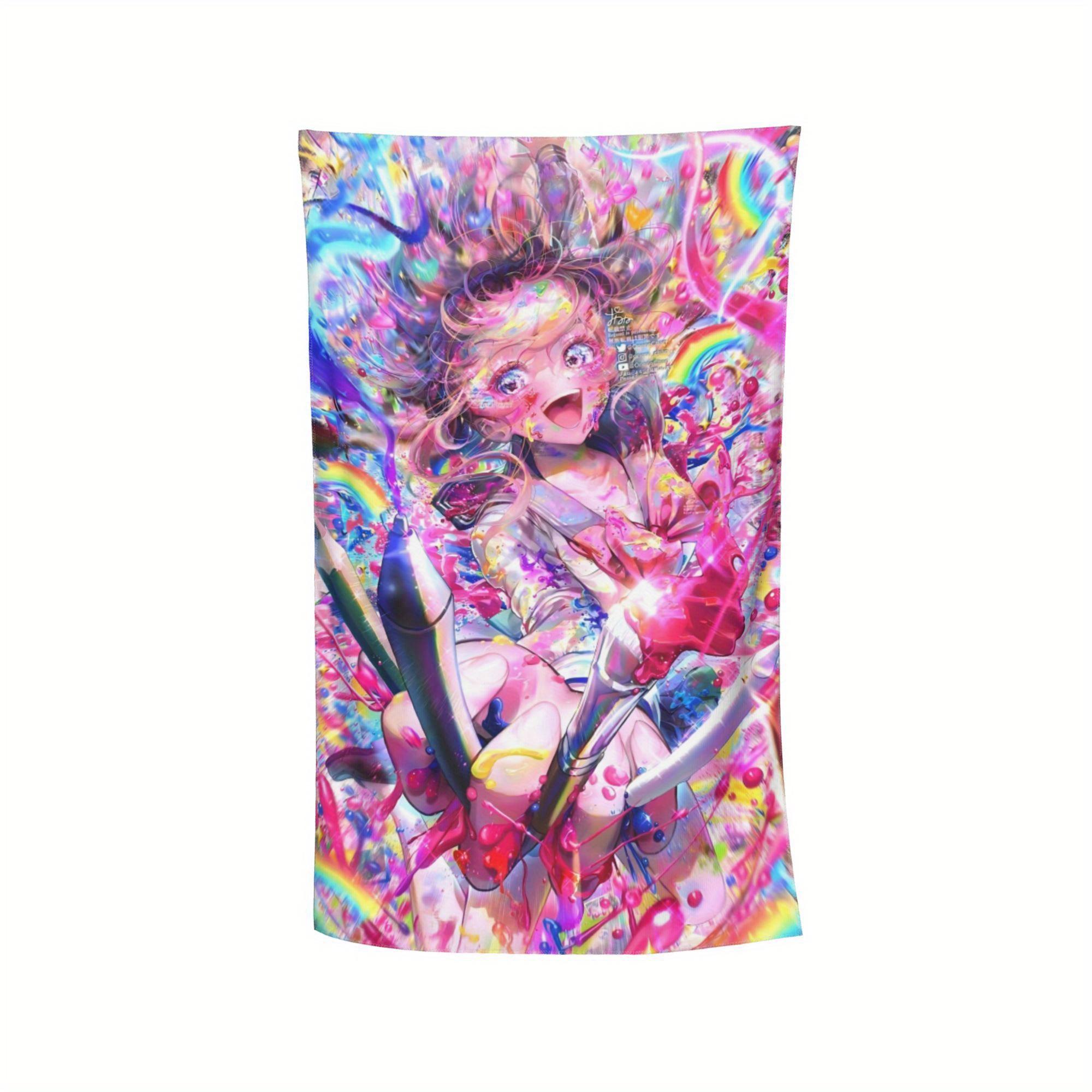 

Psychedelic Anime Art Bath Towel - Soft, Super Absorbent & Vibrant Design for Everyday Use & Perfect Gift for Anime Fans 50x100cm