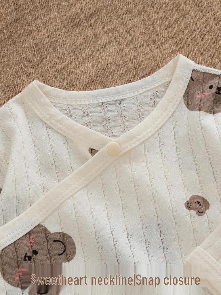 Ultra-dünner Sommer Baby Body - Langarm, Reine Baumwolle, Ohne Etikett, Atmungsaktiv, Bauchschutz