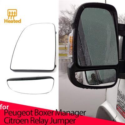 Left&Right Side Heated Wing Mirror Glass Wide Angle Rearview Mirror for Peugeot Boxer Manager for Citroen Relay Jumper