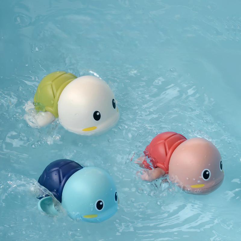Bath Time Children's Water Play Toy Small Dolphin Water Toy, Bathtub Toy Little Duck And Little Turtle, Suitable For Boys And Girls