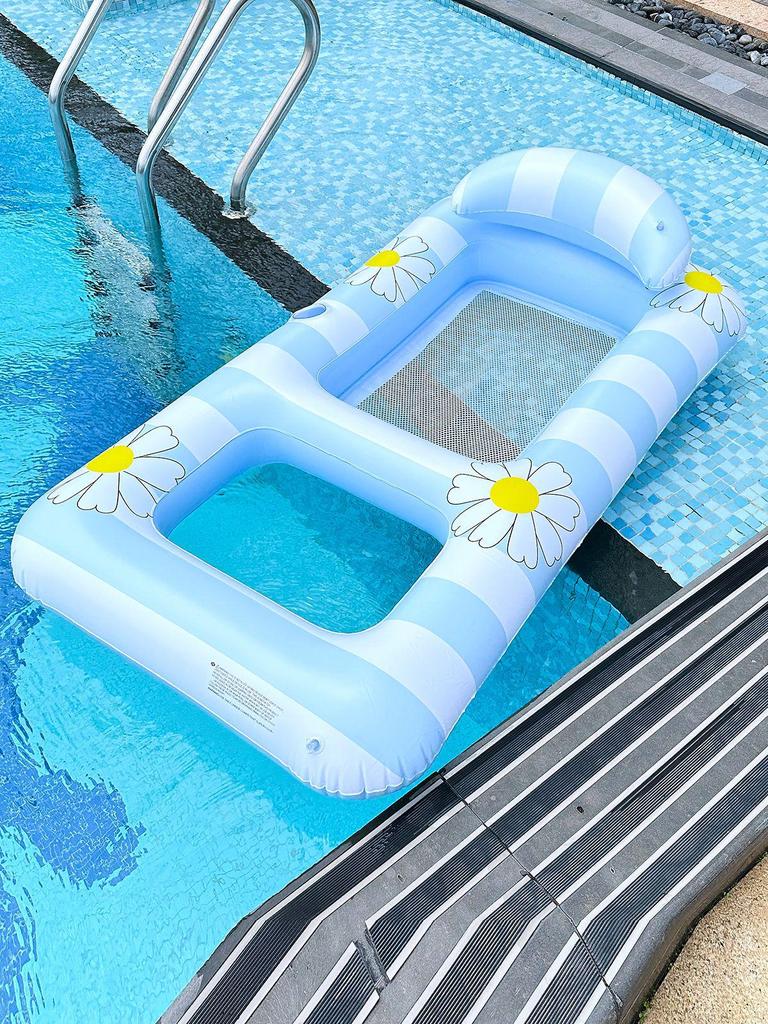 New Style Daisy Stripe Inflatable Pool Float Lounger