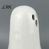 Unique Halloween Gifts Ceramic Hollow Ghost Night Light, Cute LED Glow Decorative Window Ornaments Lamp, White Ceramics Figurine for Holiday