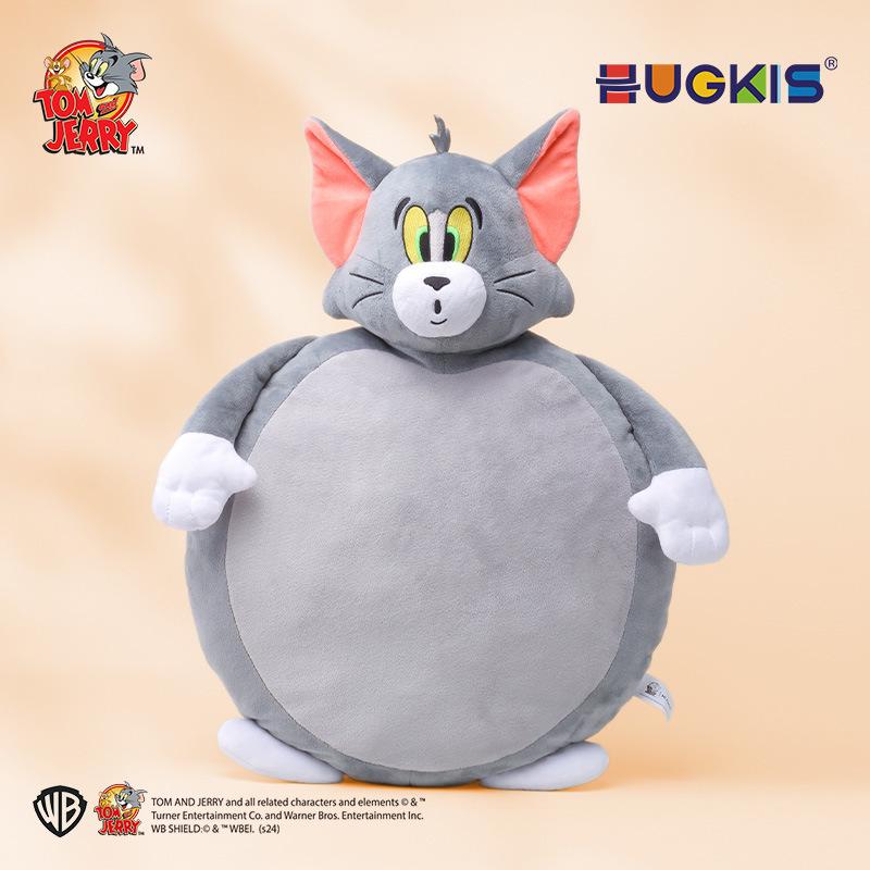 Tom and Jerry Plush Toy Set: Tom Cat Doll & Jerry Mouse Pillow