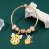 Alice In Wonderland Childrens Bracelet With Zinc Alloy Charm For Travel Gift