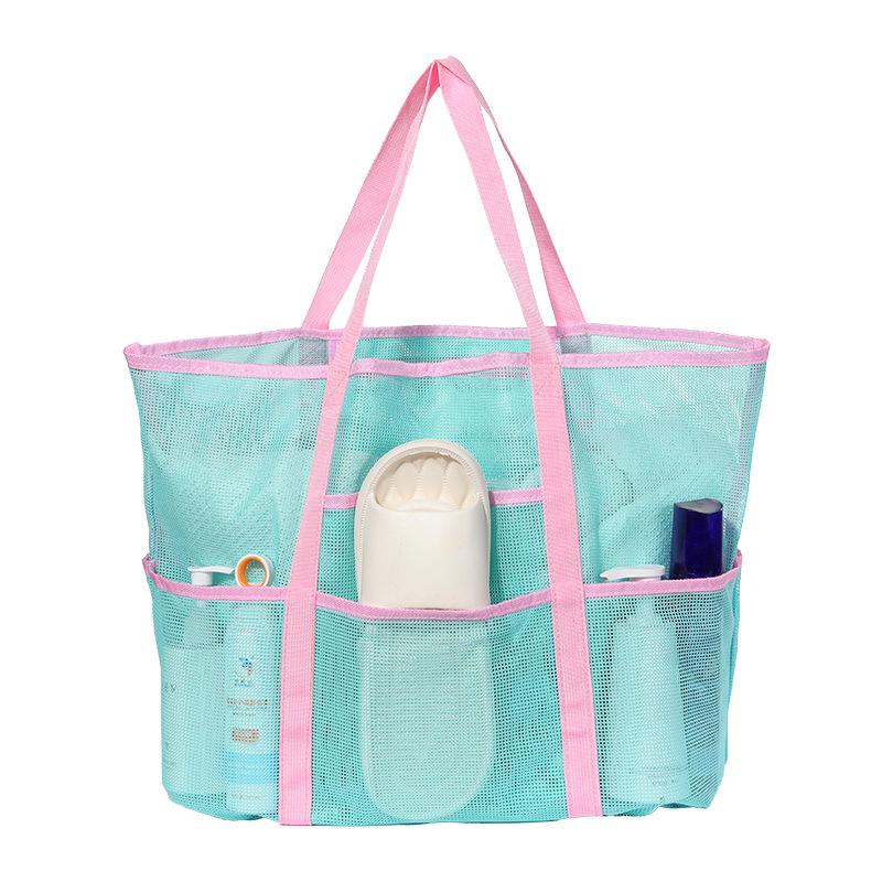Borsa in Rete di Poliestere Drenante Rapido Organizer per Costumi da Bagno Borsa da Spiaggia Borsa da Viaggio di Grande Capacità Per il Pendolarismo Quotidiano Vacanze al Mare