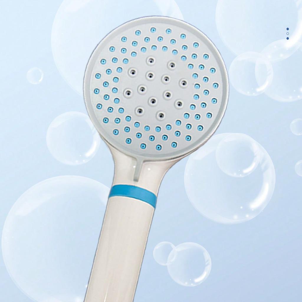 Three stops thickening new material white TPR shower head, pressurized shower head Super shower head
