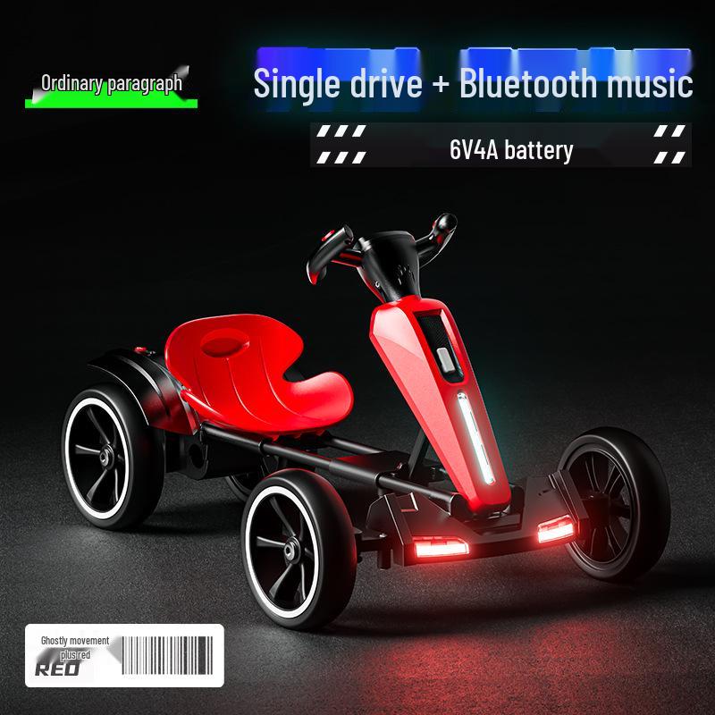 Foldable Children's Electric Go-Kart - Remote Control Car for Boys & Girls