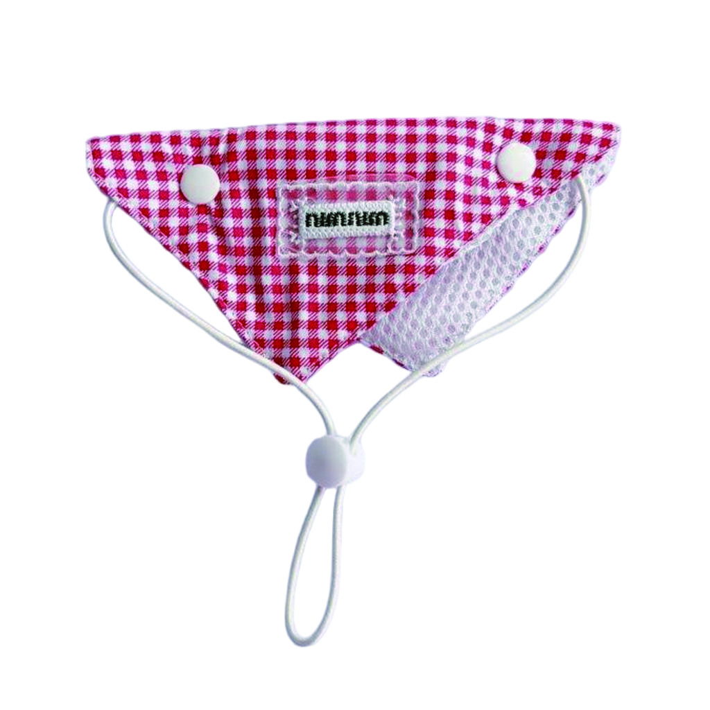 Pet Bandana Triangle Plaid Decor Adjustable Snap Button Bib For Cats & Dogs Daily Party Costume Accessory