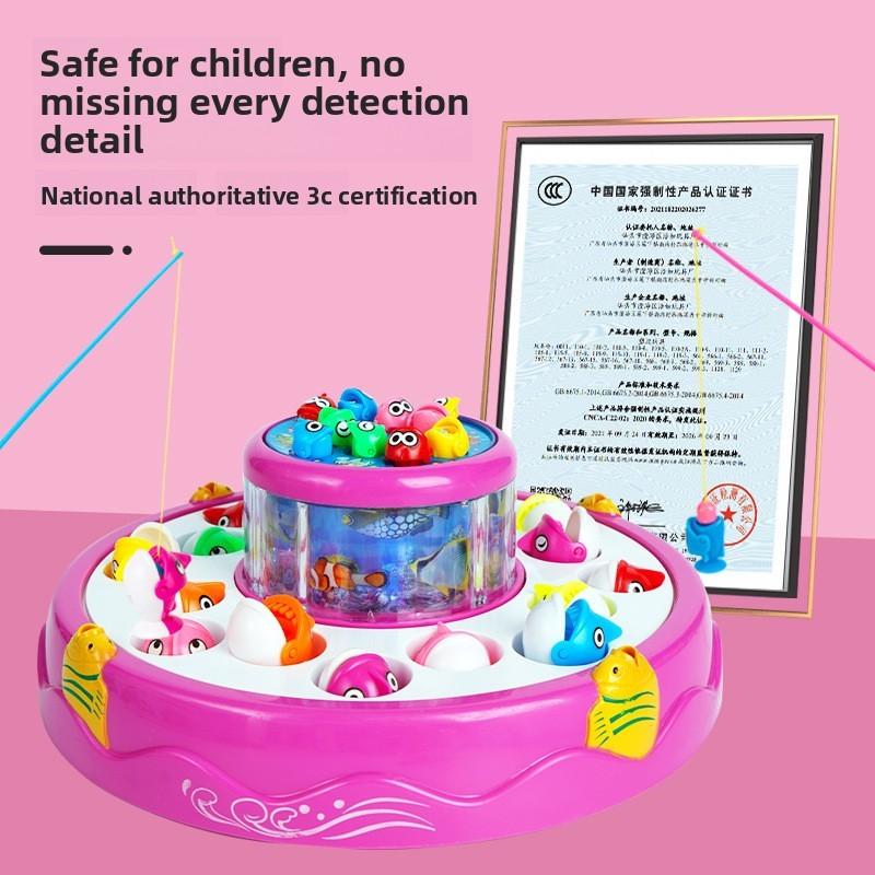 Childrens Magnetic Fishing Toy With Electric Rotation For Early Education And Play