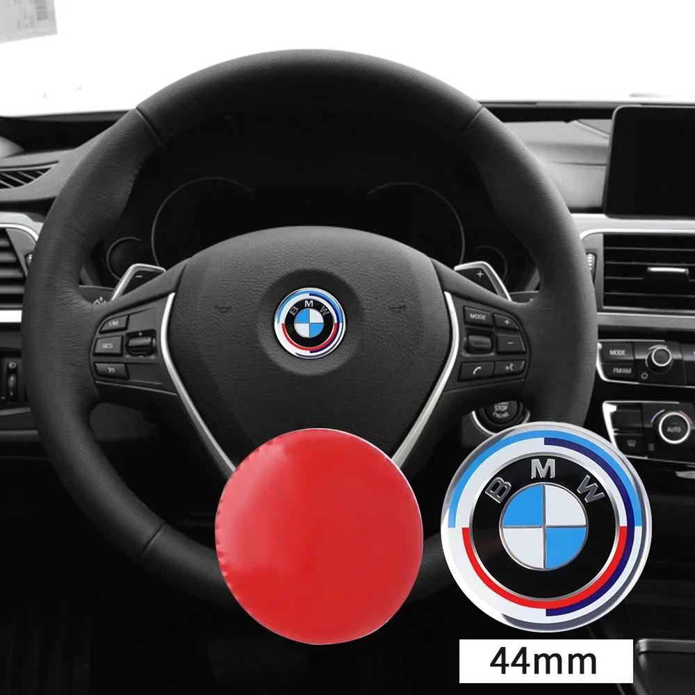 Hot For BMW M 44/46mm Car Badge Steering Wheel Sticker Emblem Replacement Auto Decoration For BMW M E90 E91 E92 F07 F10 F15 F16 F20 F30 G30 X5 jo55