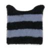 Korean niche fluffy cat ears pointy hat cute Y2K pullover hat plush knitted hat children winter