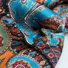 Dunhuang ethnic style cashew flower silk scarf women's 111% mulberry silk neck protection fashionable versatile high-end shawl